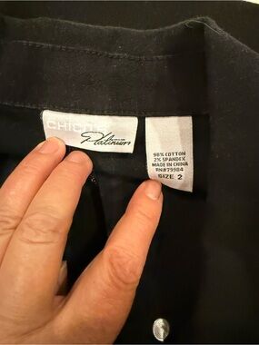 Chico's Black Jean Jacket